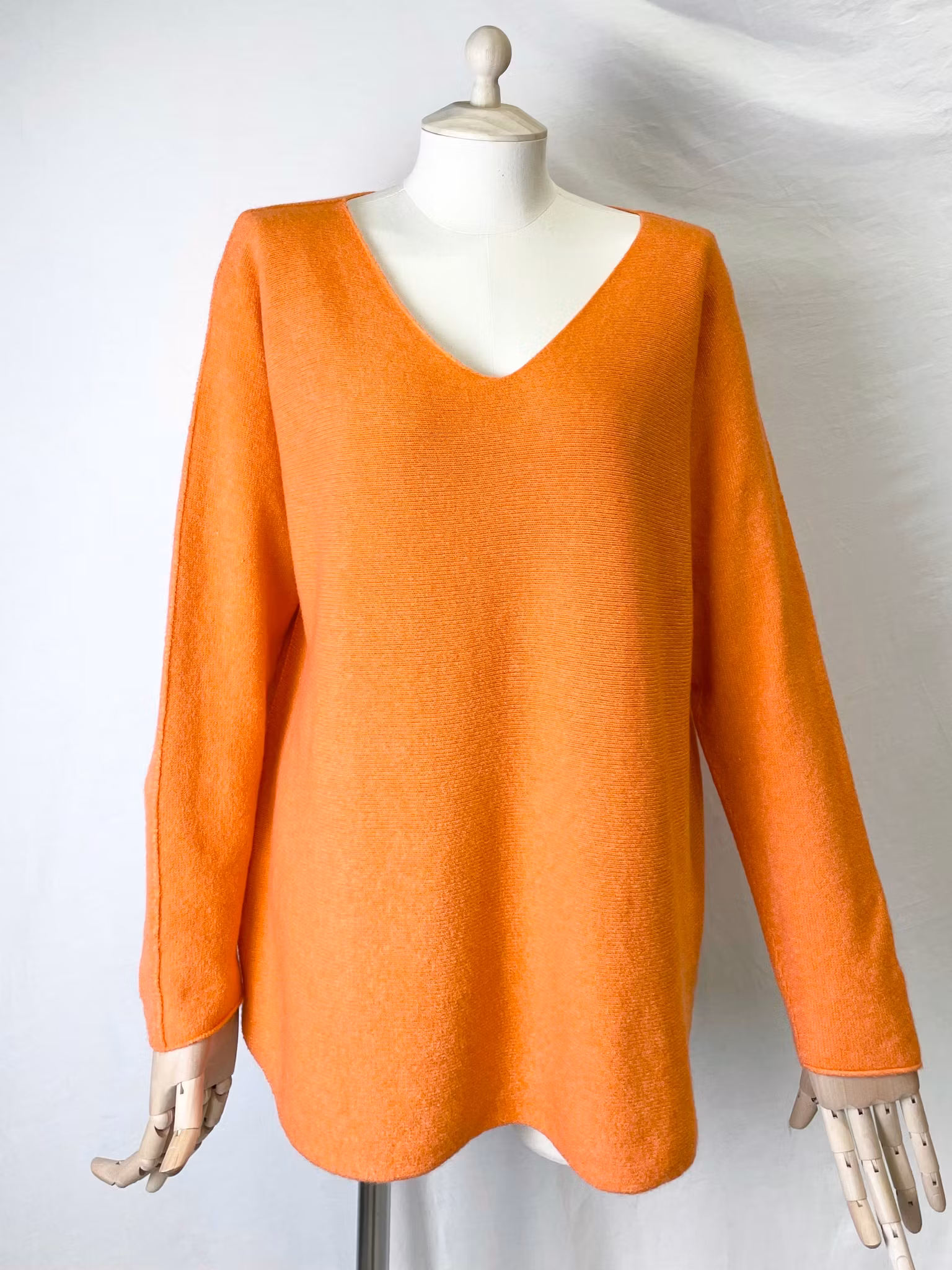 Tröja - V Ringad - Orange