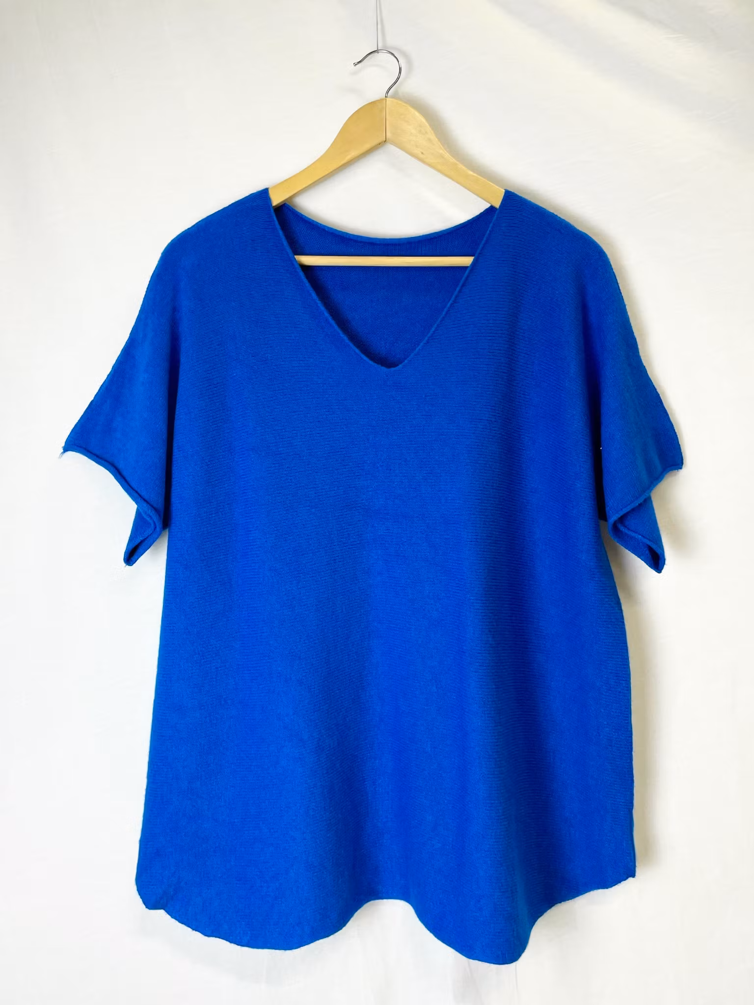 Tröja - Kort ärm - Royalblå