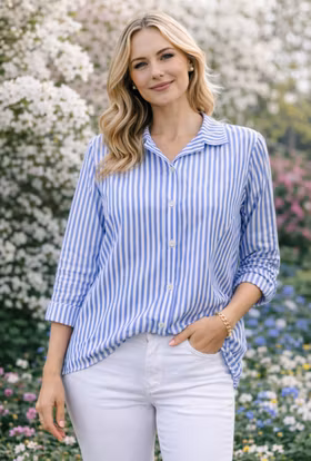 Skjorta - Elvira - Ljusblå