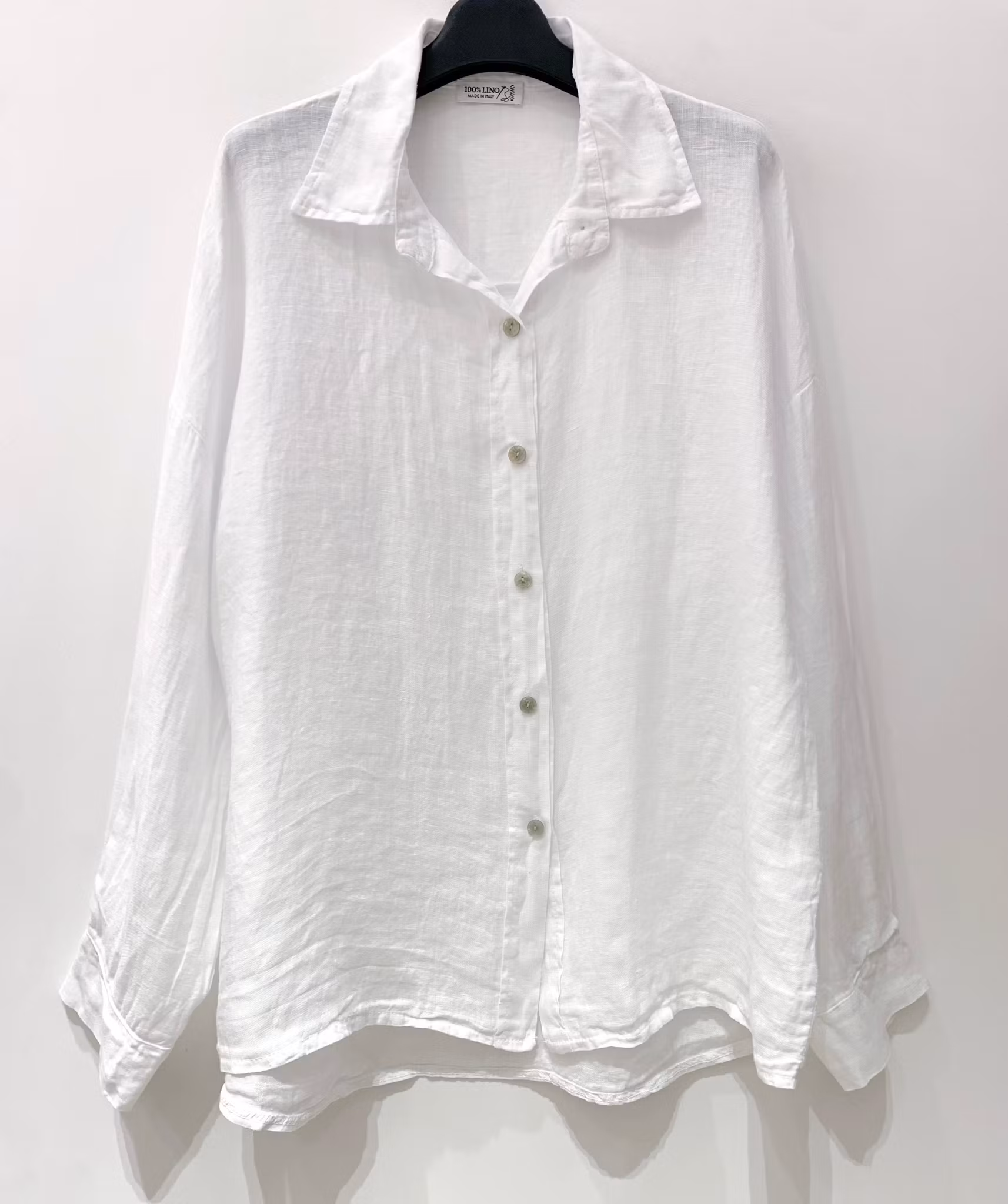 Linneskjorta - Doris - Vit