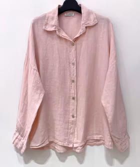 Linneskjorta - Doris - Rosa