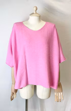 Ponchotröja - Rundhals - Bubbelgum