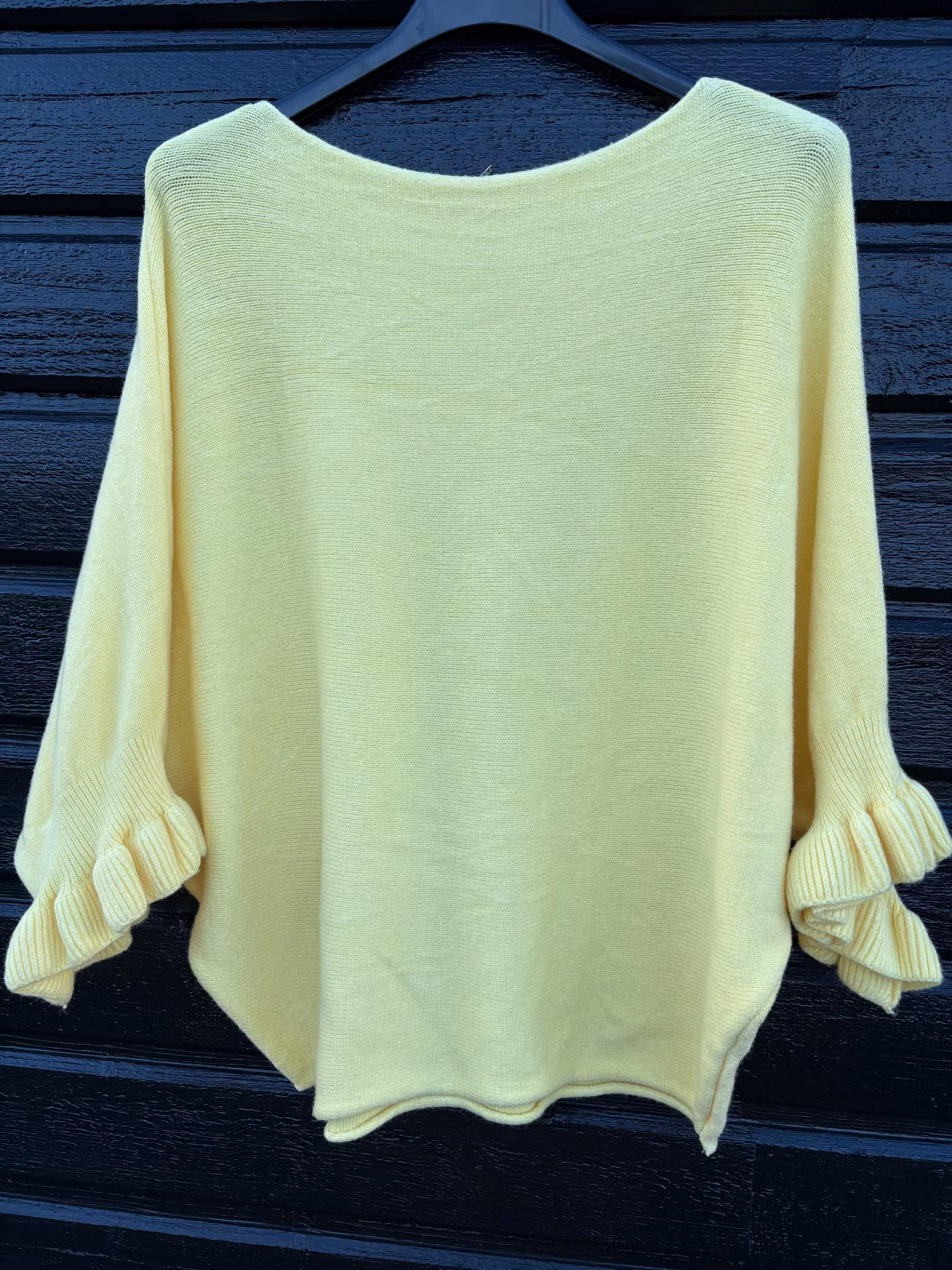 Tröja - Volang - Gul