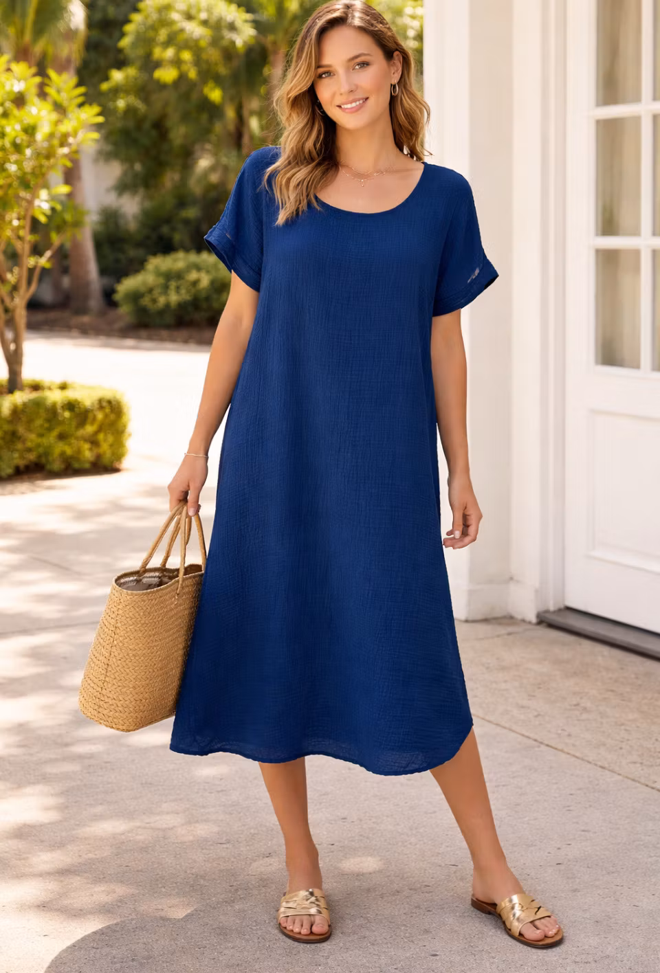 Klänning  - Signe - Marinblå