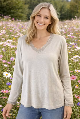 Spetstopp - Lova - Beige