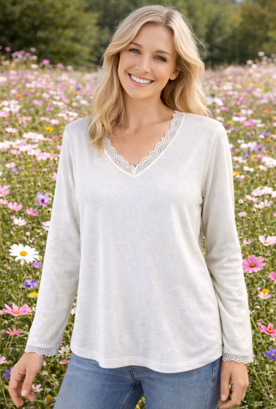 Spetstopp - Lova - Vit