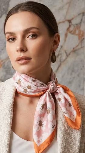 Sjal - Tuva - Orange