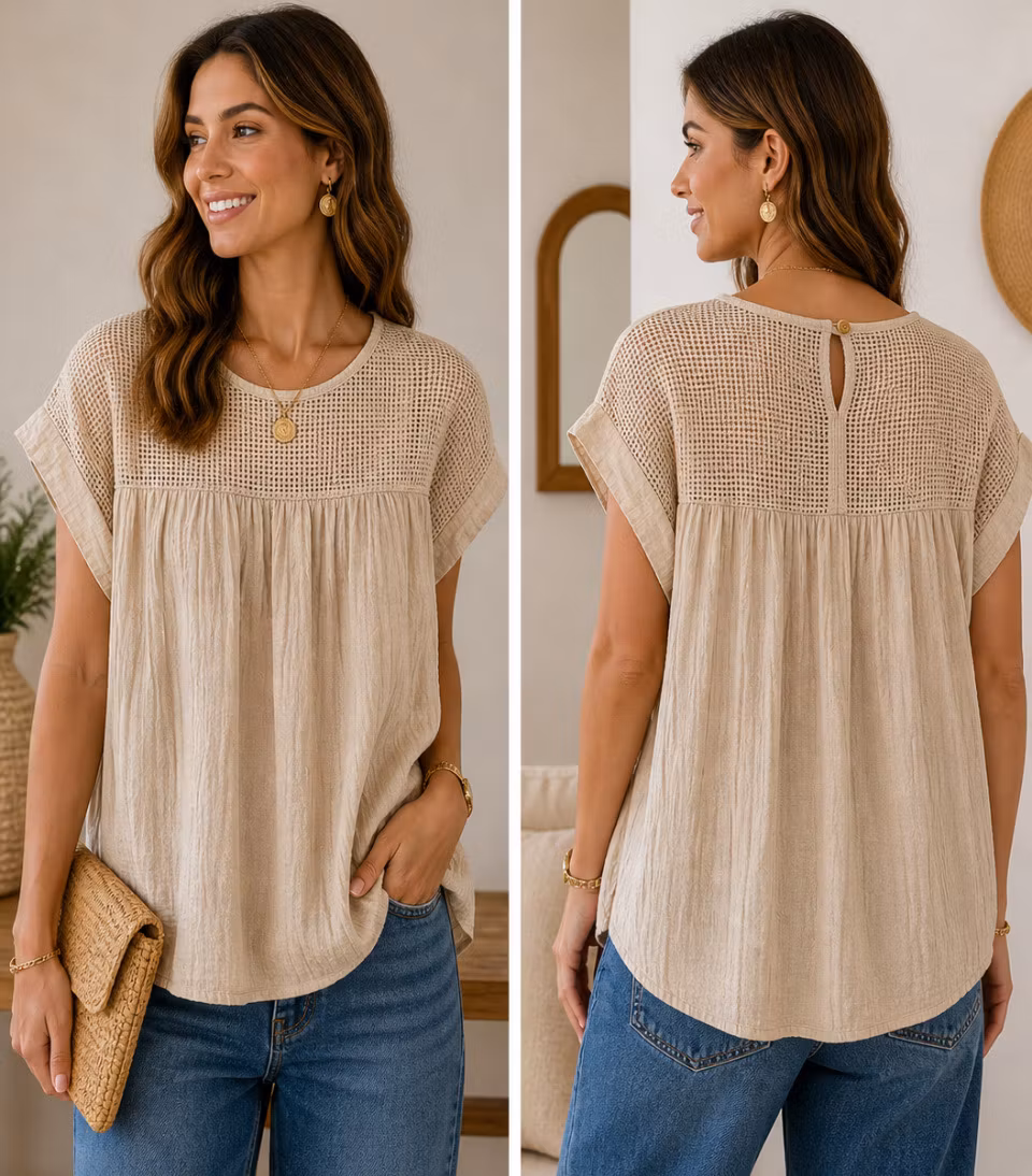 Topp - Boel - Beige