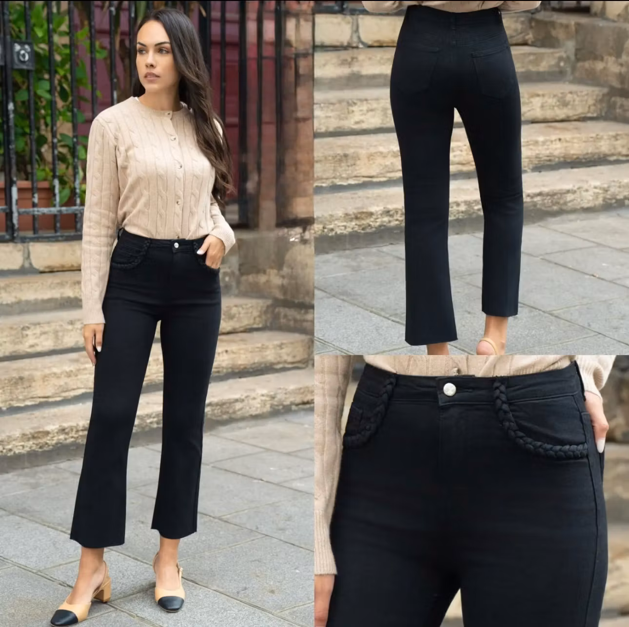Jeans - Flare - Svart