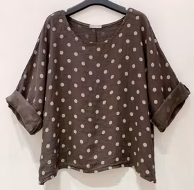 Linne Topp - Dott - Choklad