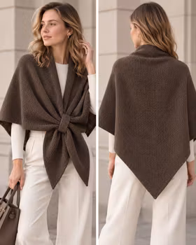 Poncho - Elvira - Choklad