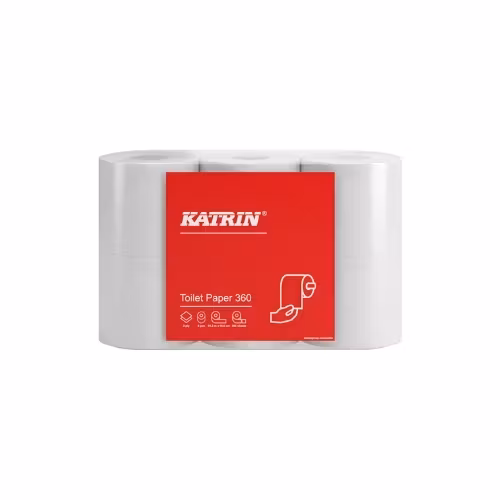 Toalettpapper Katrin 360 2-lag 51,24m Naturell vit