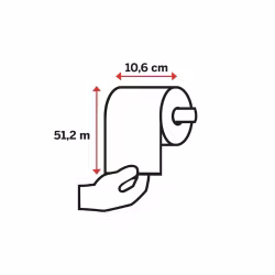 Toalettpapper Katrin 360 2-lag 51,24m Naturell vit