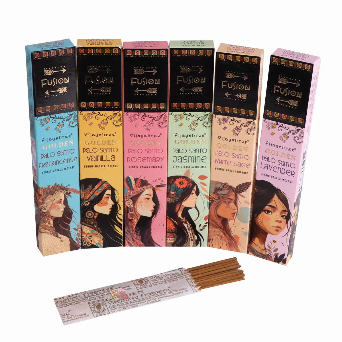 Golden Fusion Rökelsepinnar Palo Santo Frankincense