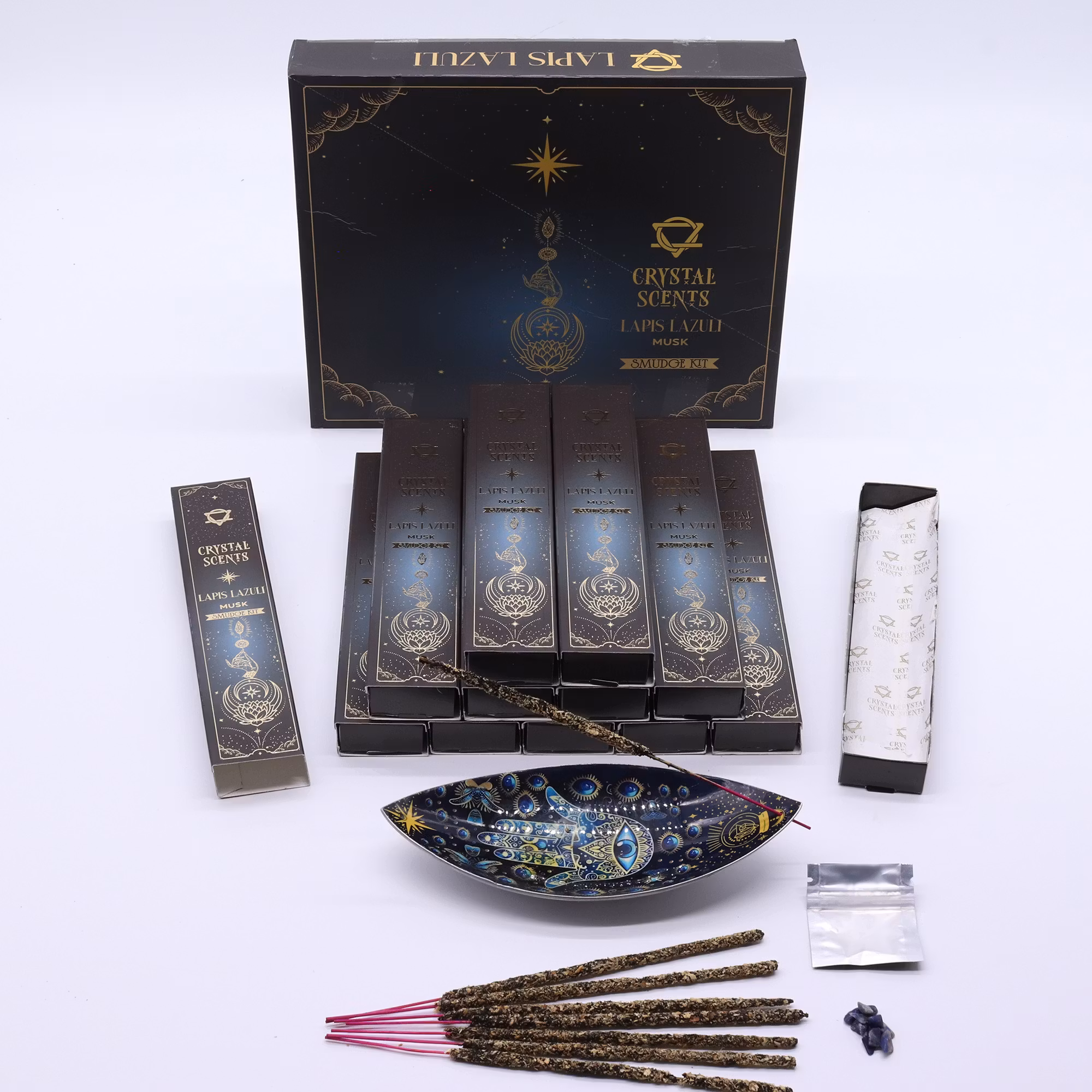 Crystal Scents Rökelse – Lapis Lazuli & Mysk