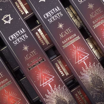 Crystal Scents Rökelse – Röd Agat & Saffran