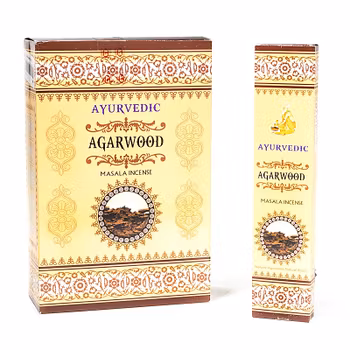 Ayurvedic Masala‑Rökelsepinnar – Agarwood (Aloeträ)