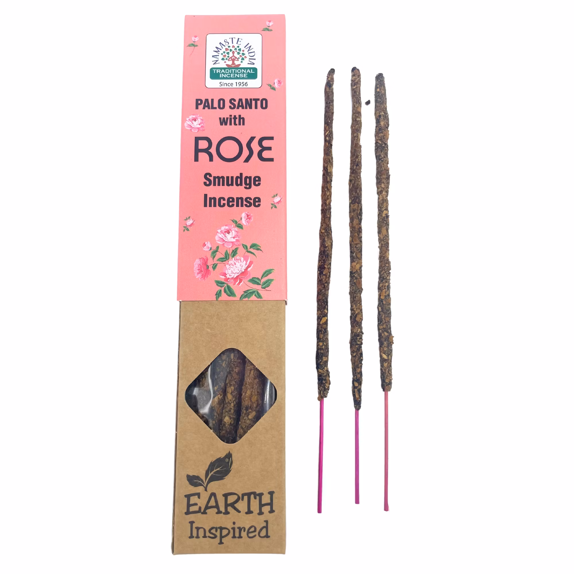 Earth Inspired Smudge‑Rökelse – Rose