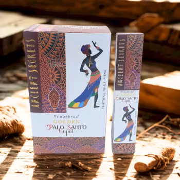 Golden Copal & Palo Santo – Naturliga Rökelsepinnar