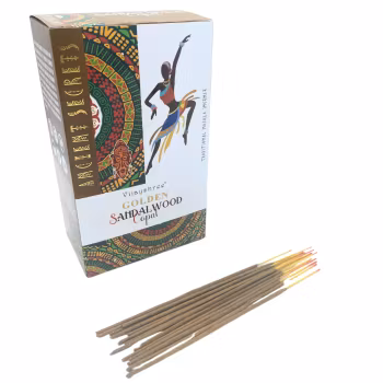 Golden Copal & Sandelträ – Naturliga Rökelsepinnar