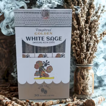 Golden Rökelsepinnar av Harts – Vit Salvia