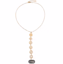 Halsband med chakrasymboler