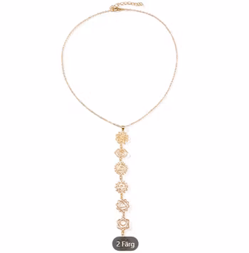 Halsband med chakrasymboler