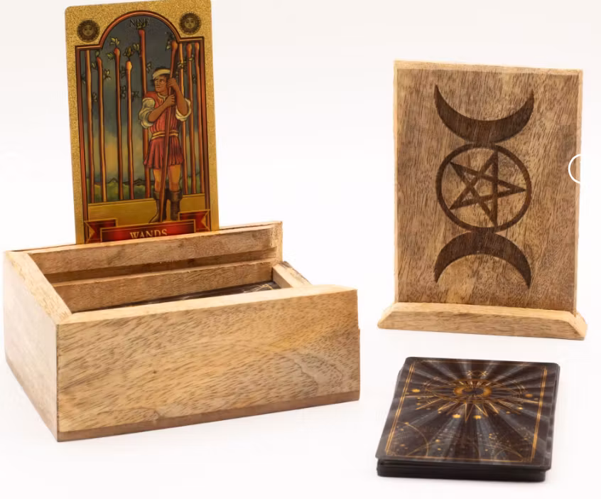 Liten Tarotbox med Korthållare