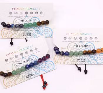 Chakra Strängarmband – 21 Stenar