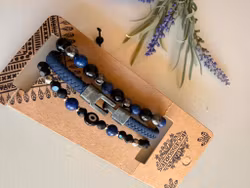 Armbandsset för män – blå
