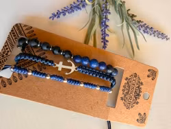 Armbandsset för män – blå