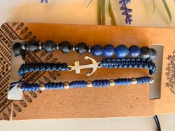 Armbandsset för män – blå