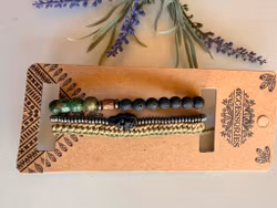 Armbandsset för män – grön