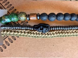 Armbandsset för män – grön