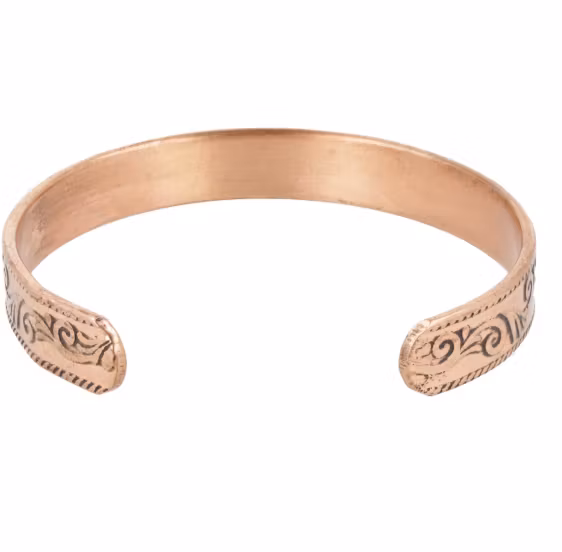 Armband i koppar Lotus, magnetiskt