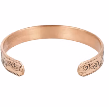 Armband i koppar Lotus, magnetiskt