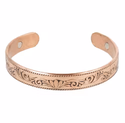 Armband i koppar Lotus, magnetiskt