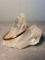 Massivt koppararmband – slät design