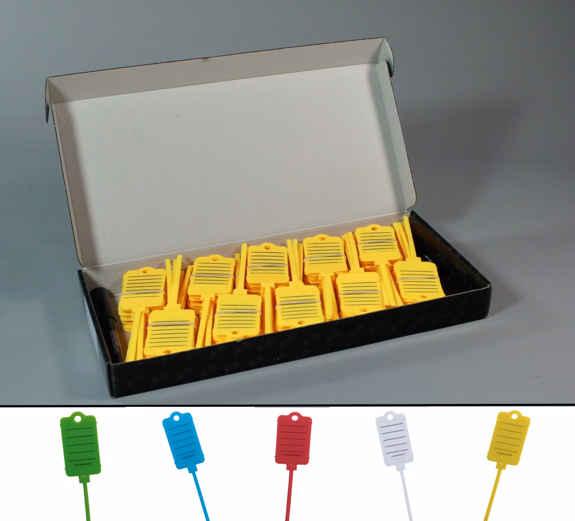 Keytag set med 200 st/förpackn.