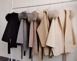 Noelia fur coat- black