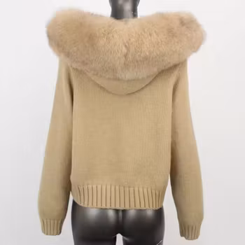 Glinda fur jacket- beige