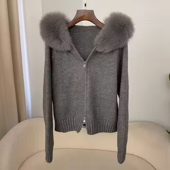Glinda fur jacket- grey