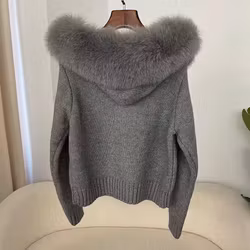 Glinda fur jacket- grey