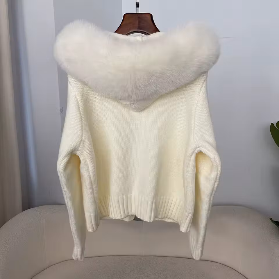 Glinda fur jacket- creamy white