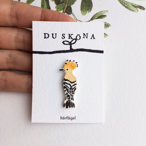 Härfågel, pin