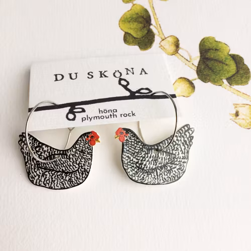 Höna, plymouth rock