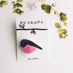 Skär sydhake, brosch