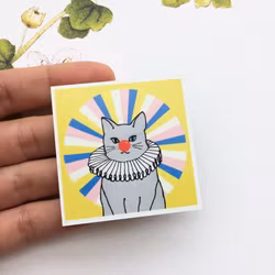 Kylskåpsmagnet, cirkuskatten