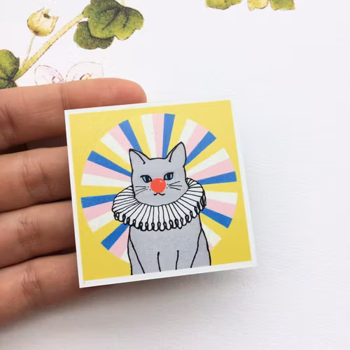 Kylskåpsmagnet, cirkuskatten