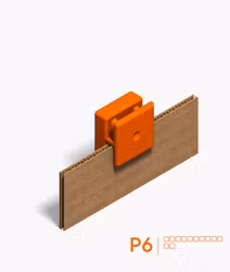 P6 - Popiloq Dubbel rak koppling (12 st)
